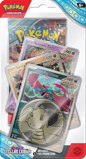 Pokemon Stellar Crown Premium Checklane Blister - Roaring Moon