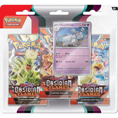 Pokemon Obsidian Flames 3 pack Blister - Houndstone