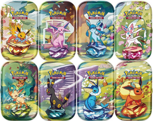 Pokemon Prismatic Evolution Set of 8 Tins
