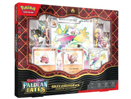 Pokemon Paldean Fates Skelerdirge EX Premium Collection Box