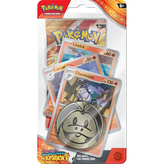 Pokemon Surging Sparks Premium Checklane Blister - Chandelure